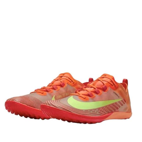 Nike Zoom Victory Waffle 5 Total Orange Volt Track Field Shoes Mens Size 8